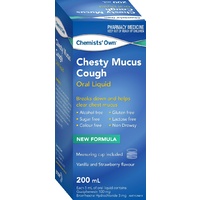 Chemists' Own Chesty Mucus Cough Liquid 200ml (S2)