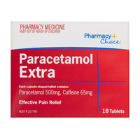 Pharmacy Choice Paracetamol Extra 18 Tablets (S2)