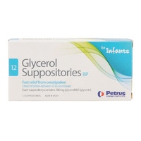 Glycerol Suppositories Infant 12 Petrus 