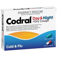 Codral Cold & Flu + Cough Day & Night 48  Capsules (S2)