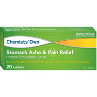 Chemists' Own Stomach Ache & Pain Relief Tablets 20 (S2)