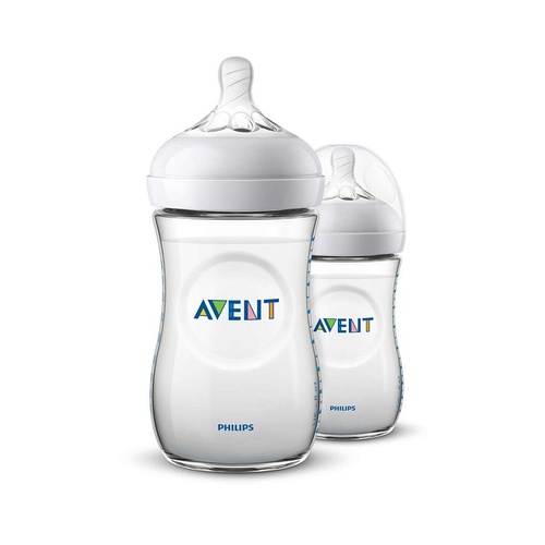 AVENT Natural Feeding Bottle 1M+ 260mL Pack 2