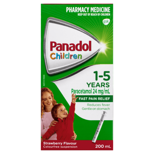 Panadol Children's 1-5 Years Strawberry 200mL (S2)