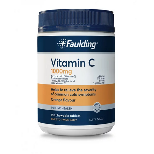 Faulding Remedies Vitamin C 1000mg 150 Tablets