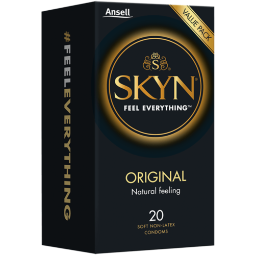 Ansell Skyn Original Condoms | Soft Non Latex 20 Condoms
