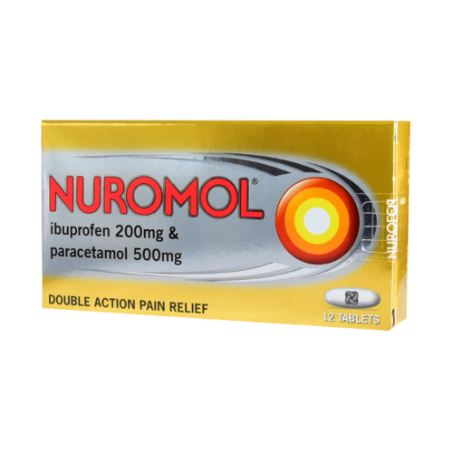 Nuromol Double Action Pain Relief 12 Tablets (S2)