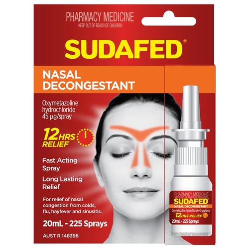 Sudafed Nasal Decongestant Spray 20mL (S2)