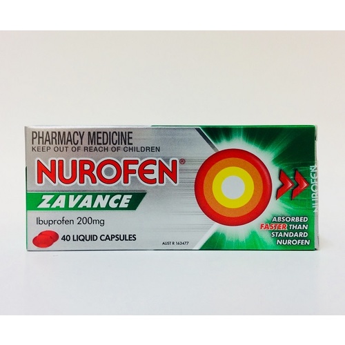 Nurofen Zavance Liquid 40 Capsules  (S2)