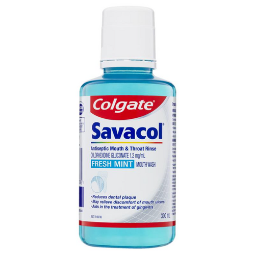 Colgate Savacol Fresh Mint Mouthwash 300mL