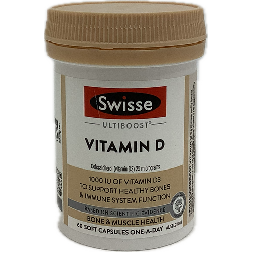 Swisse Ultiboost Vitamin D 60 Capsules 