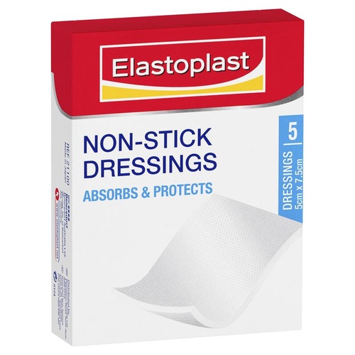 Elastoplast Non-Stick Dressings 5cm x 7.5cm 5pcs