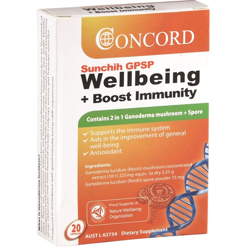 Concord Sunchih GPSP Wellbeing Boost Immunity 20 Capsules