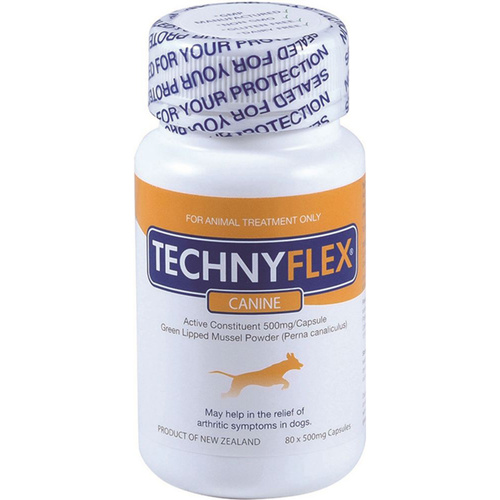 Natural Health Technyflex Canine (Green Lipped Mussel) 80 Capsules