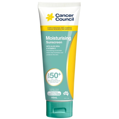 Cancer Council Moisturising Sunscreen SPF 50 + 110mL