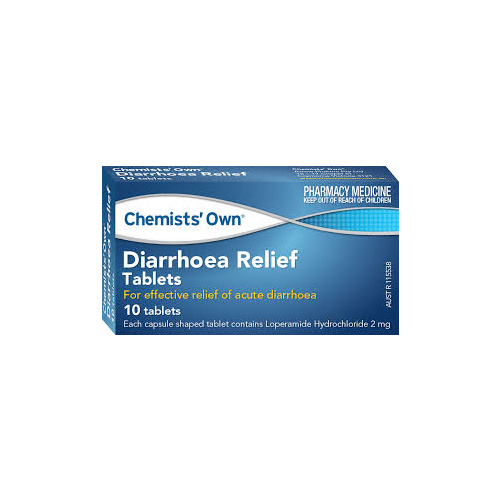 Chemists' Own Diarrhoea Relief 10 Tablets  (S2)