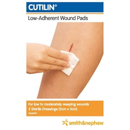 Cutilin Low-Adherent Wound Pads 5