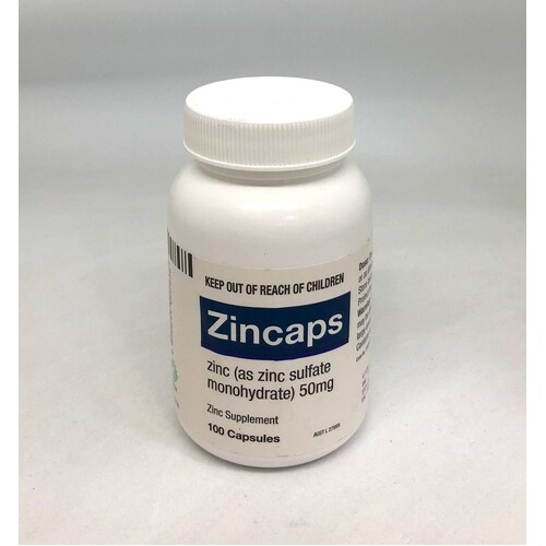 Zincaps 50mg Sulphate Capsules 100