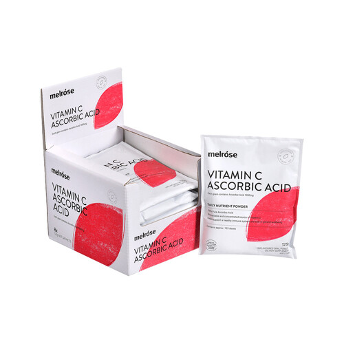 Melrose Vitamin C Ascorbic Acid Sachet 125g X 8 Pack