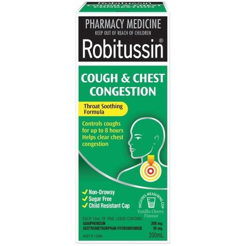Robitussin Cough & Chest Congestion 200 mL (S2)