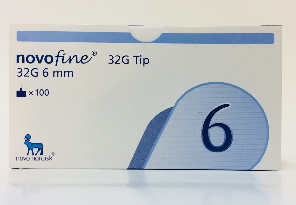 Novofine 32G 6mm needles (1/2 a box)