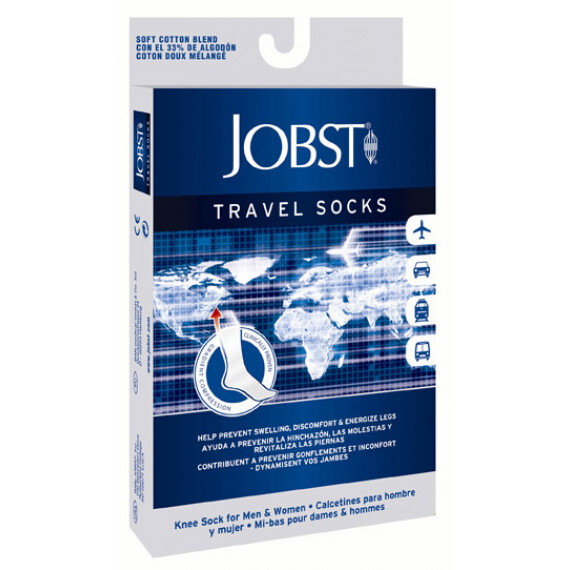 jobst travel sock black size 5