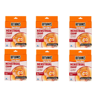 HotHands Cura-Heat Menstrual Cramp Therapeutic Heat Patch [Bulk Buy 6 Units]