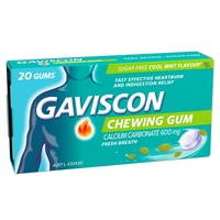 Gaviscon Chewing Gum Cool Mint 20 Pack 