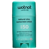 Wotnot Natural Zinc Sunscreen SPF50 Stick 45g