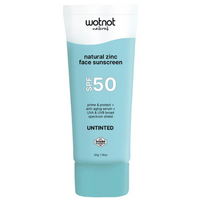 Wotnot Natural Zinc Face Sunscreen SPF50 50g