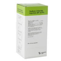 Sodium Chloride Injection BP 0.9% 10mL Box of 50