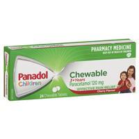 Panadol Children's Chewable 24 Tablets (S2)