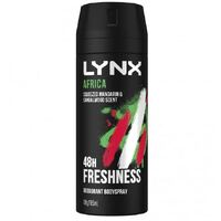 Lynx Africa Deodorant All Day Fresh Bodyspray 106g/165mL