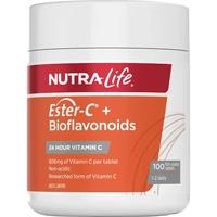 Nutra-Life Ester-C 1000mg+Bioflavinoids 100 Tablets