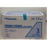 Terumo 100 x 3ml Syringes Luer Slip Tip