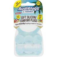 Audiplugs Soft Silicone Comfort Plugs Clear 3 Pairs