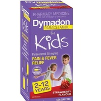 Dymadon Kids Paracetamol 2-12 Years Strawberry 100ml (S2)