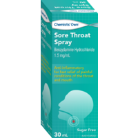 Chemists' Own Sore Throat Spray 30ml