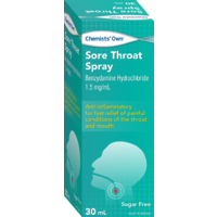 Chemists' Own Sore Throat Spray 30ml