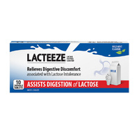 Lacteeze Chewable Mild Mint Flavour 10 Tablets