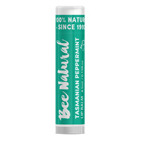 Bee Natural Lip Balm Stick Tasmanian Peppermint 4.5ml