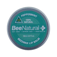 Bee Natural Lip Balm Tin Tasmanian Peppermint 18ml