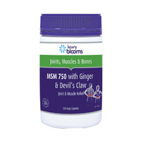 Henry Blooms MSM 750 with Ginger and Devil's Claw 120 Vege Capsules