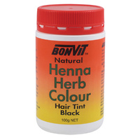 Bonvit Henna Herb Colour Hair Tint Black 100g