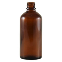Bottle Glass Amber 100ml 18mm (Single)