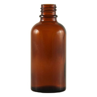 Bottle Glass Amber 50ml 18mm (single)