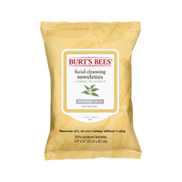 Burt's Bees Facial Cleansing Towelettes with White Tea Extract x30 Pack