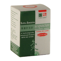 Cathay Herbal Acupuncture Supa-Smooth Disposable Needles 0.14 x 30mm (with guide tube) 100 Pack