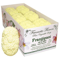 Clover Fields Fav Flower Frangipani Soap 140g [Bulk Buy 12 Units]