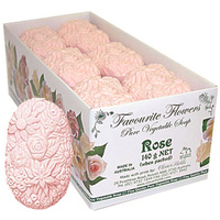 Clover Fields Favourite Flower Rose Soap 140g [Bulk Buy 12 Units]