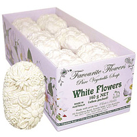Clover Fields Fav Flower White Flowr Soap 140g [Bulk Buy 12 Units]